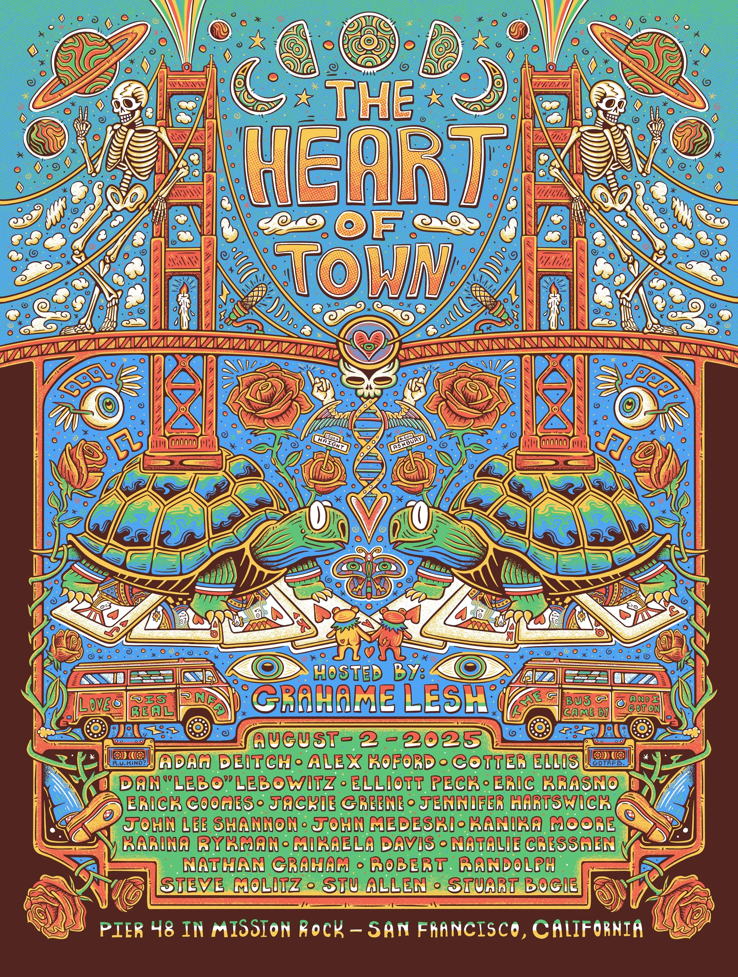 8/2/25 Heart of Town Poster by Andrew Sax — WELCOME